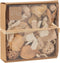 J-Line decoratie Potpourri Droogbloemen/noten - jute - naturel