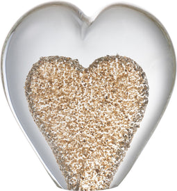 J-Line decoratie Presse-Papier Hart Staand - glas - goud
