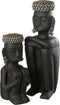 J-Line decoratie Standbeeld Etnisch - steen/resine - zwart - large