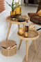 J-Line decoratie Stolp Vlinder - poly/glas - goud