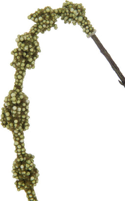 J-Line decoratie Tak Amaranthus - kunststof - donkergroen - 12 stuks