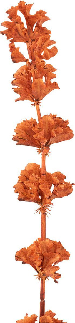 J-Line decoratie tak Klokken Van Ierland - kunststof - oranje - 12 stuks