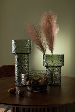 J-Line decoratie tak Plumeau - kunststof - donkerbruin - medium