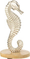 J-Line decoratie Zeepaardje Op Voet - aluminium - zilver - small