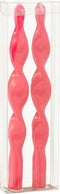 J-Line doos 2 Kaars Gedraaid - fuchsia - small - 3H