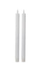 J-Line Doos 2 Kaarsen Led Lang Creme Large