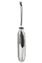 J-Line Doos Van 4 Kerstballen Ovaal Plat Gedroogde Hazenstaart Zwart Glas Transparant Large
