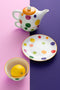 J-Line doos van 4 Polka Kom - porselein - mix - small - 2 stuks