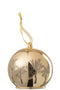 J-Line kerstbal Takken - glas - lichtroze - small - doos van 6