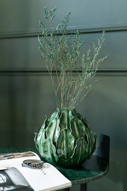 J-Line Droogbloemen - Bundel Lamsoor - grijsblauw