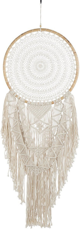 J-Line droomvanger Fiona - katoen - wit