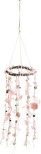 J-Line droomvanger - schelp/veren - perzik - large