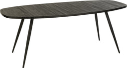 J-Line eettafel Ovaal - hout - zwart