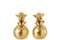 J-Line decoratie Engels Op Bal - polyresin - goud - 2 stuks