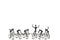 J-Line Fietsers Poly/Metaal Zwart Small Assortiment Van 6