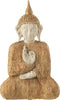 J-Line figuur Boeddha Zittend - polyresin - naturel/beige - small