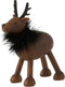 J-Line figuur Hert Vacht - polyresin - bruin/zwart - small