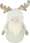 J-Line figuur Kabouter Gewei - textiel - beige - small