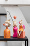 J-Line figuur Meisje Bubbel Zittend - polyresin - mix