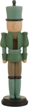 J-Line figuur Notenkraker - resine - groen/bruin - medium - 2 stuks