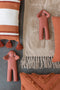 J-Line figuur P'tit Maurice Horen/Zien/Zwijgen polyresin - oranje - large - 3 stuks