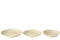 J-Line decoratie Figuur Staand Fijn Op Voet - polyresin/hout - naturel/wit - 2 stuks