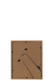 J-Line decoratie Figuur Staand Fijn Op Voet - polyresin/hout - naturel/wit - 2 stuks