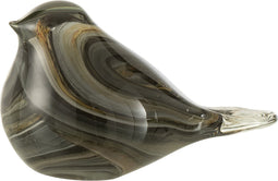 J-Line figuur vogel - glas - amber/bruin - small