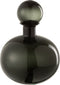 J-Line Fles+Stop Effen Decoratief Rond Glas Zwart