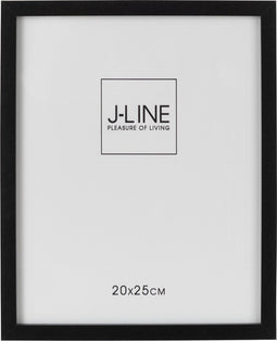 J-Line fotolijst Basic - hout - zwart - medium - 2 stuks