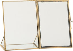 J-Line fotolijst - fotokader Juweel - metaal/glas - goud - small