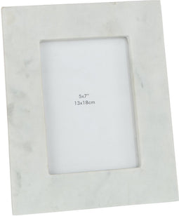 J-Line fotolijst - fotokader Marmer - steen - wit - large