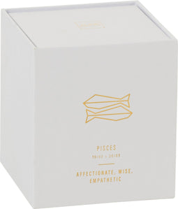 J-Line geurkaars Astro Vissen – Sapphire Amber Tea – wit - 50U