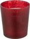 J-Line geurkaars Deluxe - glas - rood - large