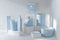 J-Line geurkaars Excellent - glas - lichtblauw – small - 50U