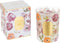 J-Line geurkaars Happiness Blooms - Mimosa & Rose - wit - large - 70U