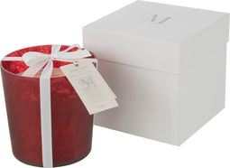 J-Line geurkaars M-Chic - glas - rood - medium - 80U