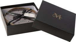 J-Line geurkaars M-chic - Oud & Amber - glas - goud/zwart - large - 40U