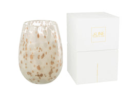 J-Line Geurkaars Mia - glas - wit/mix - large