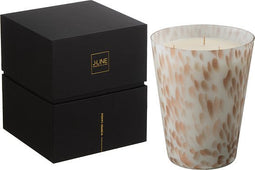 J-Line geurkaars - Neon Night - wit/goud - large