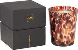 J-Line geurkaars Noa - glas - rood/mix - medium - 68U