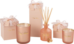 J-Line geurolie - Cosy Times - Rainbow Reef - roze - glas