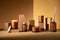J-Line geurolie + stokjes - Accords Essentiels - Ambre Intime - oker