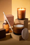 J-Line geurolie + stokjes - Accords Essentiels - Ambre Intime - oker