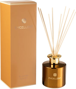 J-Line geurolie + stokjes Excellent - Golden Honey - glas - oker