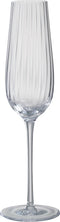 J-Line glas champagne Strepen - glas - 6 stuks