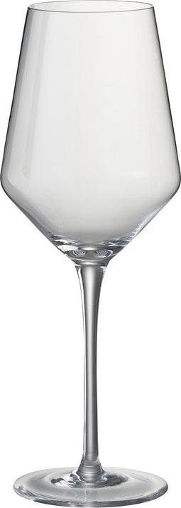 J-Line glas witte wijn Leo - glas - transparant - 6 stuks