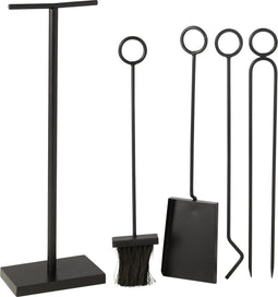 J-Line haardbestek ring - metaal - zwart