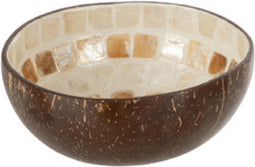 J-Line Halve Kokosnoot Bol Nuye Noot/Verf Beige/Bruin - 2 stuks