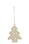 J-Line Hanger Kerstboom Mango Glitter L